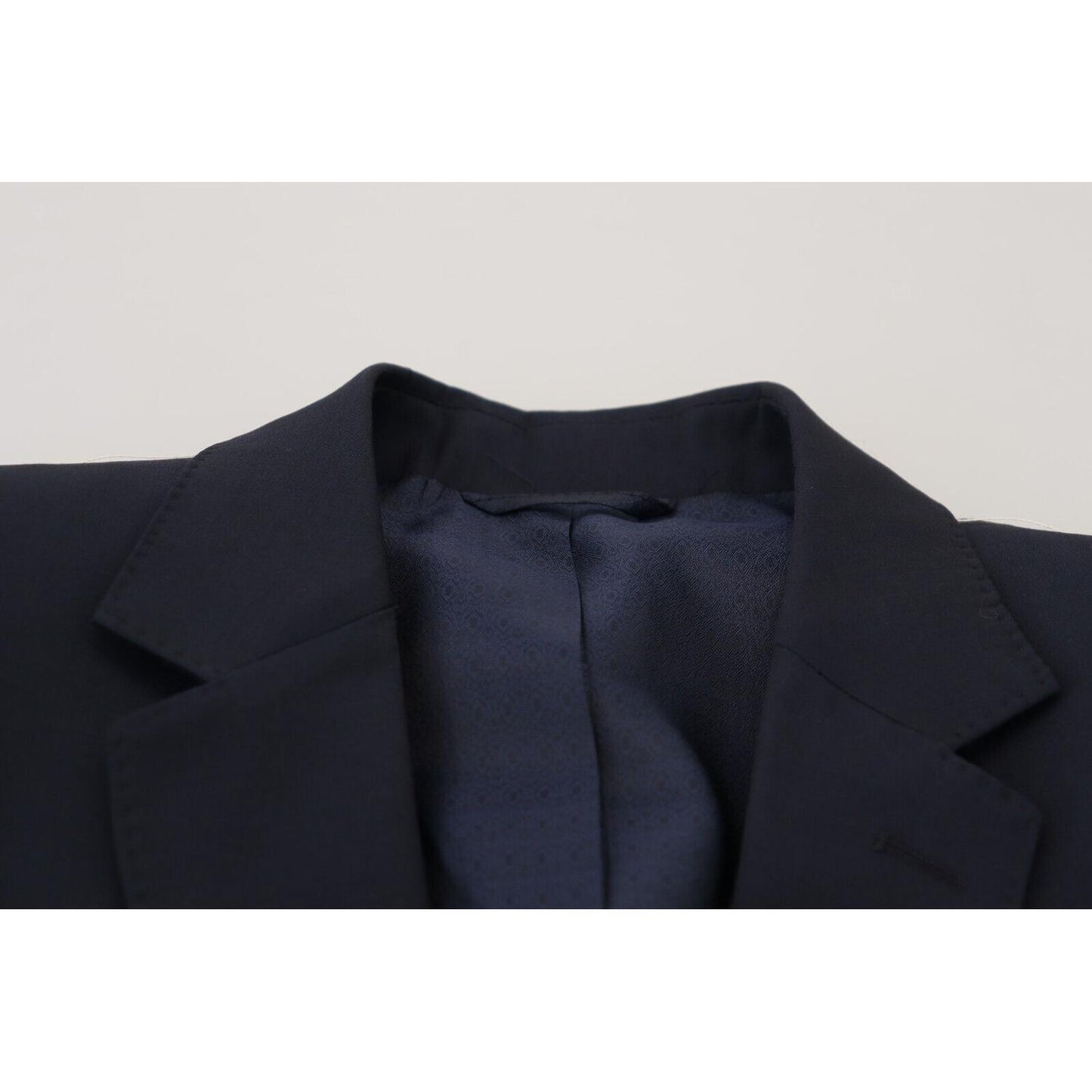 Dolce & Gabbana Dark Blue Wool Single Breasted MARTINI Blazer JKT3453 - 48