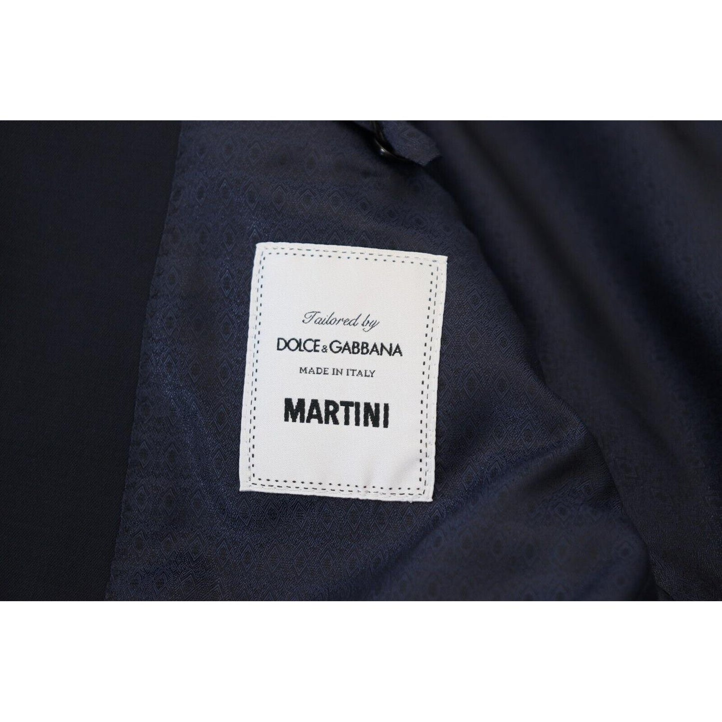 Dolce & Gabbana Dark Blue Wool Single Breasted MARTINI Blazer JKT3453 - 48
