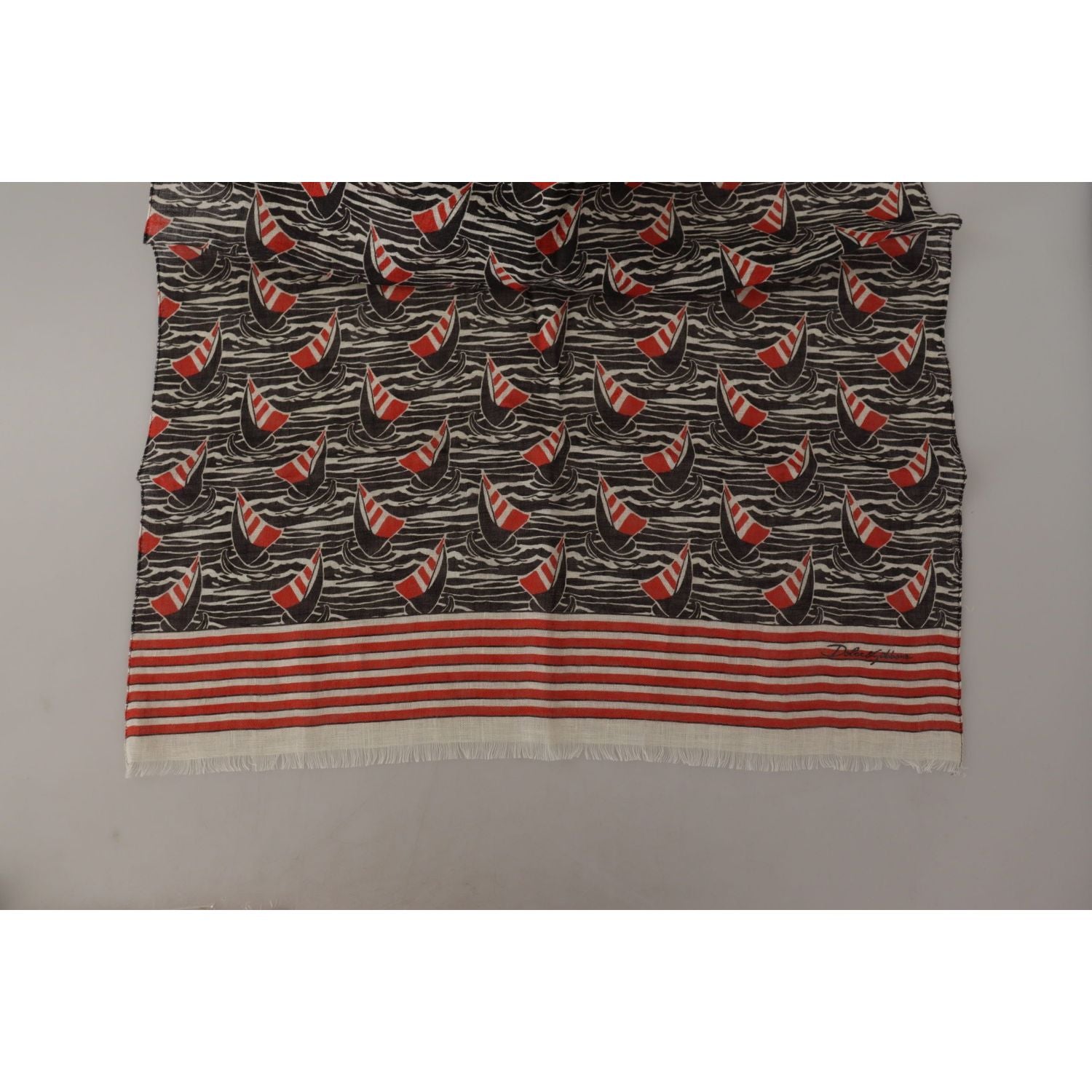 优雅条纹亚麻男士围巾