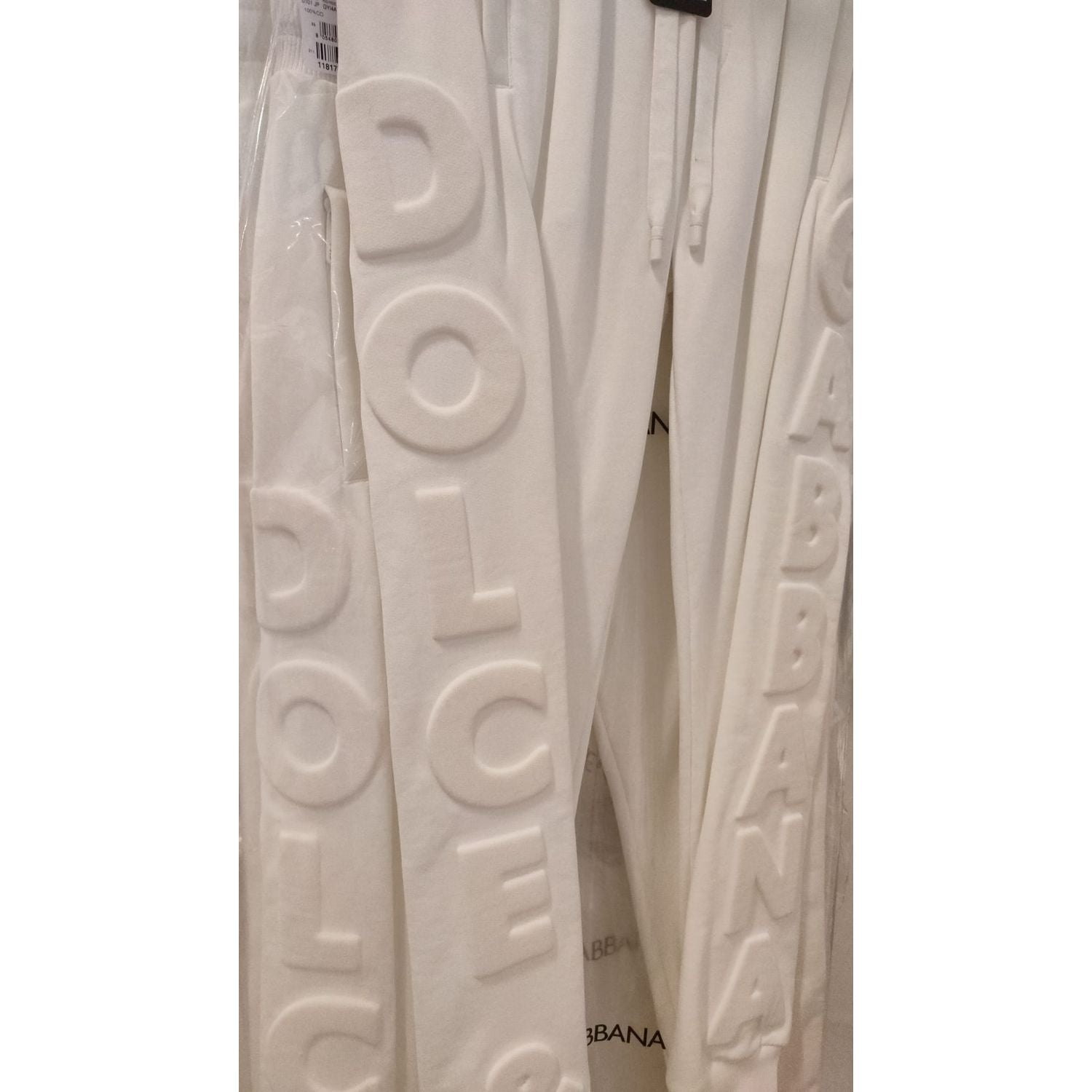 Dolce & Gabbana White Sport Logo Cotton Sweatpants Trousers Pants
