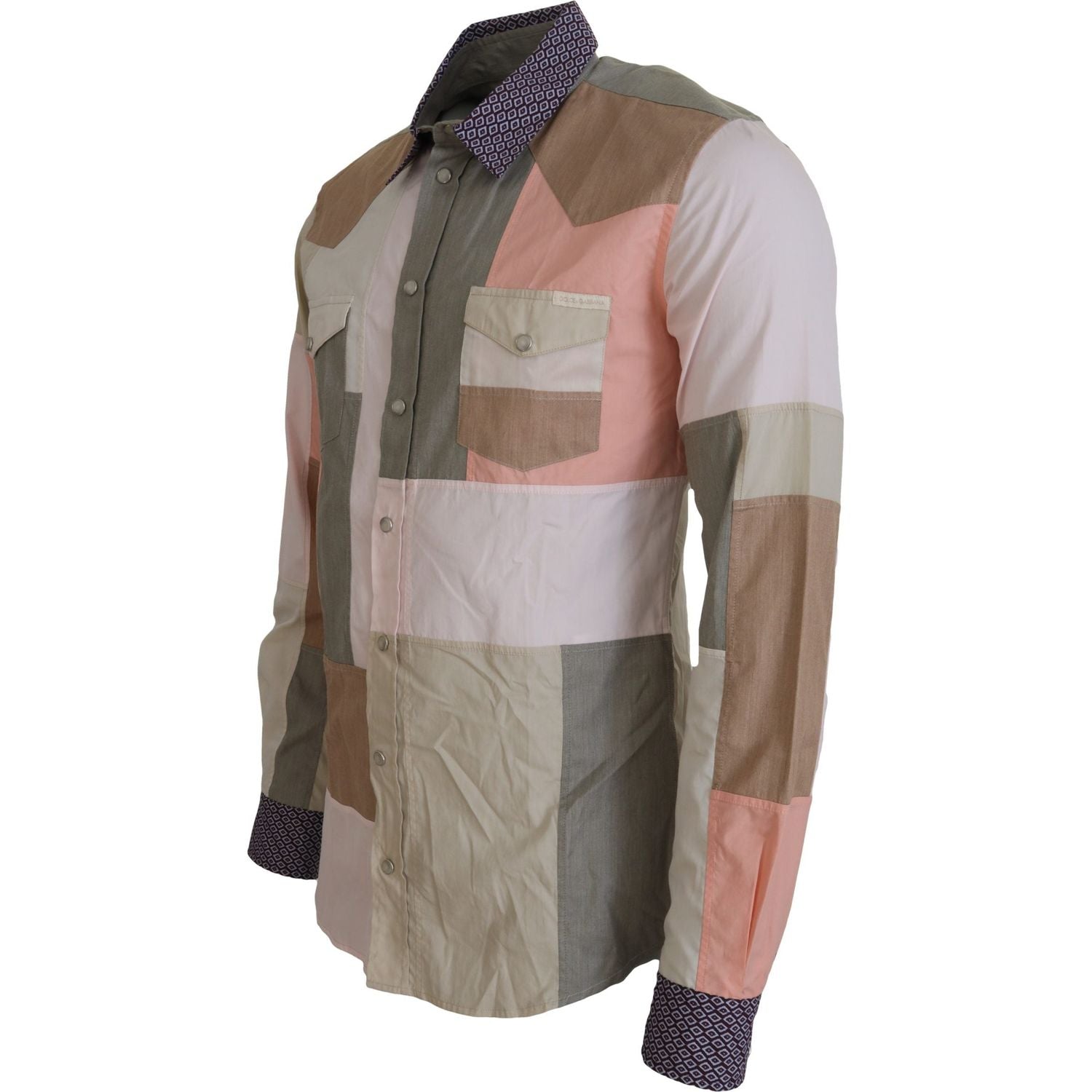 优雅多色修身休闲衬衫