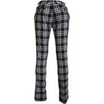 BENCIVENGA Black Checkered Cotton Men Casual Pants PAN74119 - 48