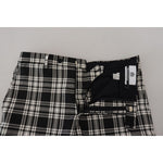 BENCIVENGA Black Checkered Cotton Men Casual Pants PAN74119 - 48