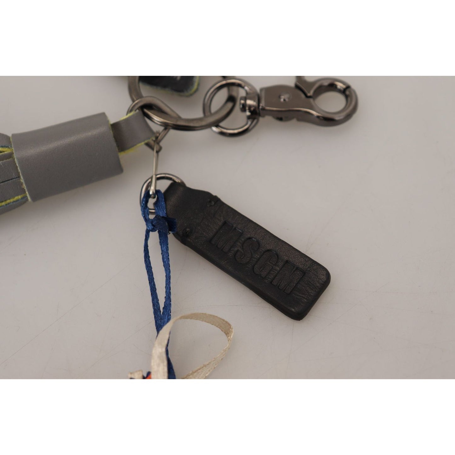 MSGM Multicolor Rocket Ship Silver Tone Metal Keychain SMY101036