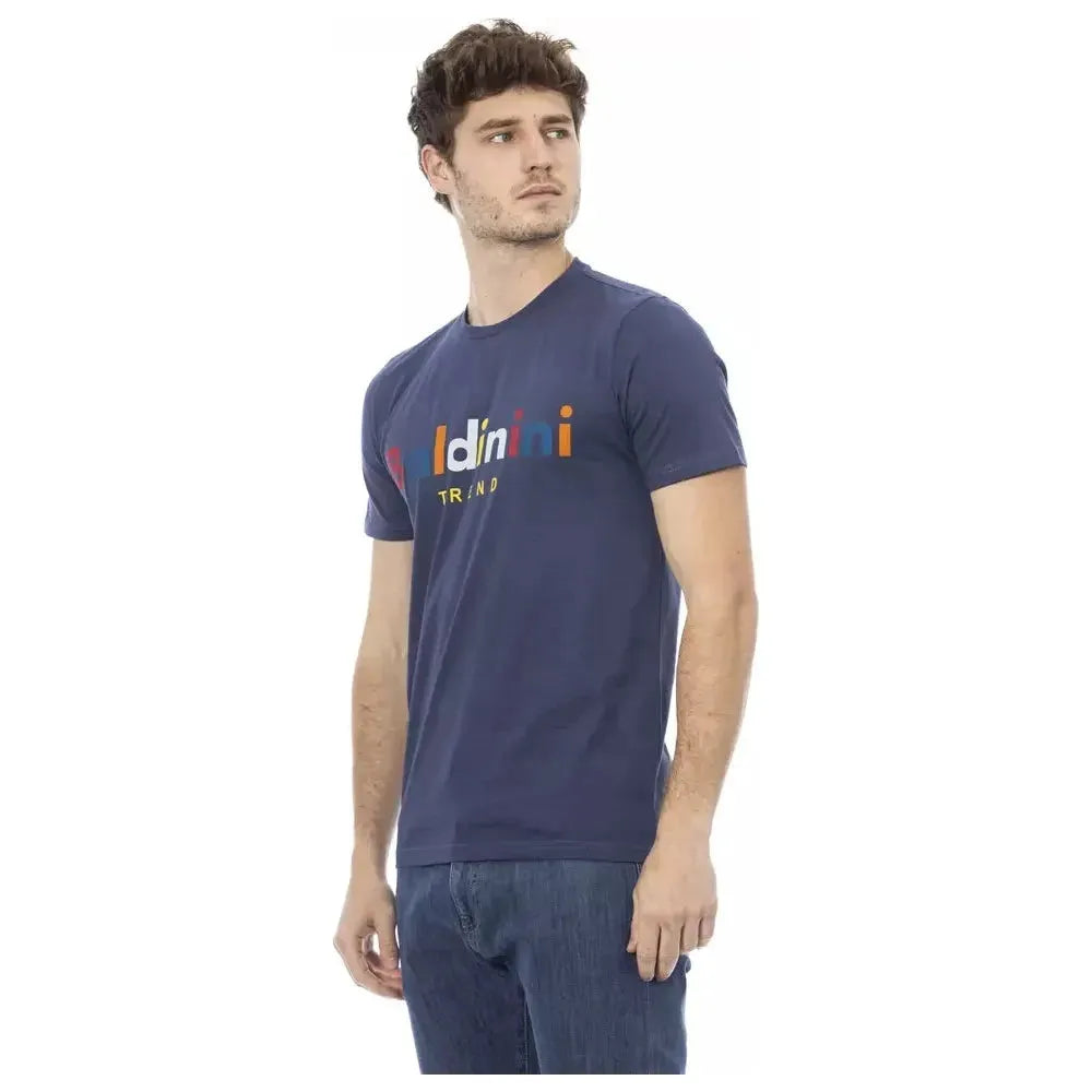 Baldinini Trend Blue Cotton Men T-Shirt