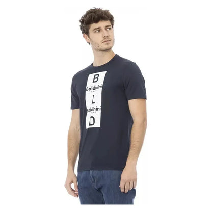 Baldinini Trend Blue Cotton Men T-Shirt