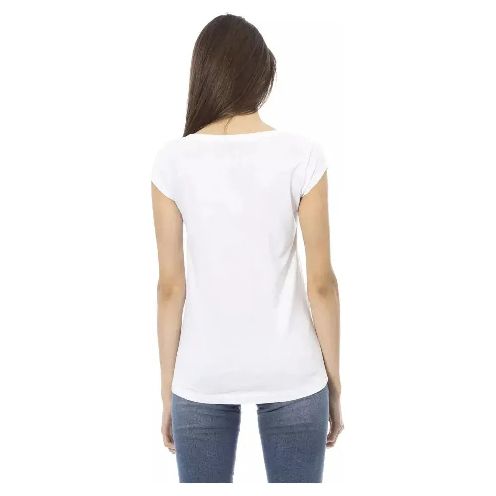 Trussardi Action White Cotton Women T-Shirt