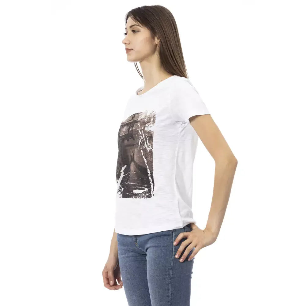 Trussardi Action White Cotton Women Top