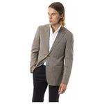Uominitaliani Gray Wool Men's Blazer Uominitaliani Dim Gray