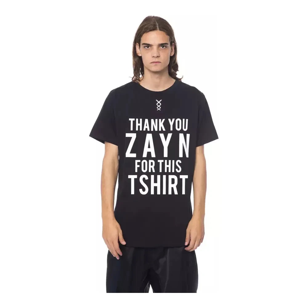 تي شيرت رجالي من القطن باللون الأسود من نيكولو تونيتو