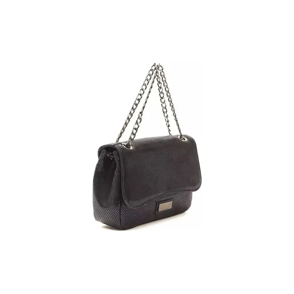 Pompei Donatella Blue Leather Women Crossbody