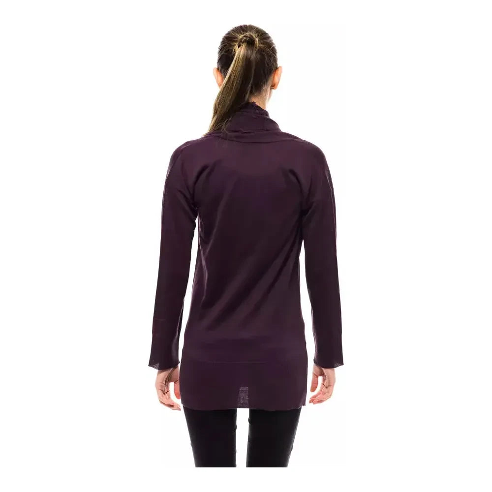 سترة نسائية من الصوف باللون الأرجواني من مونتانا بلو