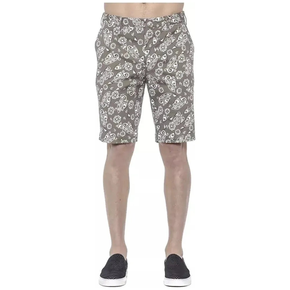 PT Torino Green Cotton Men's Bermuda Shorts