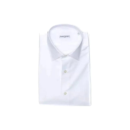 Robert Friedman White Cotton Men Shirt