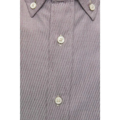 Robert Friedman Beige Cotton Men Shirt