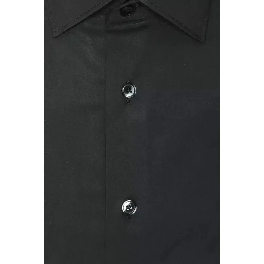 Robert Friedman Gray Cotton Men Shirt