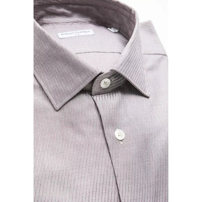 Robert Friedman Beige Cotton Men Shirt