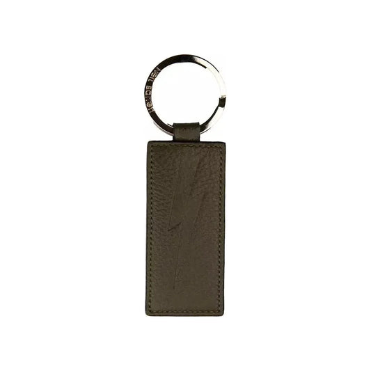 Neil Barrett Green Leather Men Keychain NE-21063