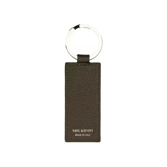 Neil Barrett Green Leather Men Keychain NE-21063