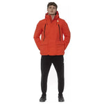 Tond Red Polyester Men Jacket MAN COATS & JACKETS Tond Brown