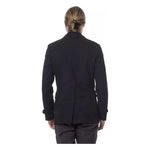 Verri Blue Cotton Men Blazer Verri Dark Slate Gray