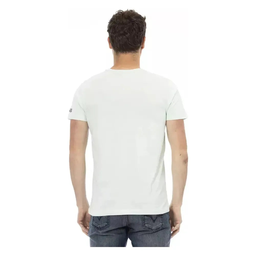 Trussardi Action Light Blue Cotton Men T-Shirt
