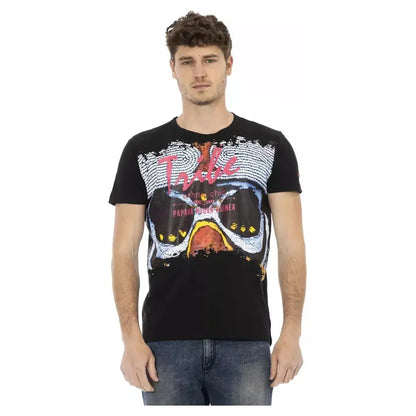 Trussardi Action Black Cotton Men T-Shirt