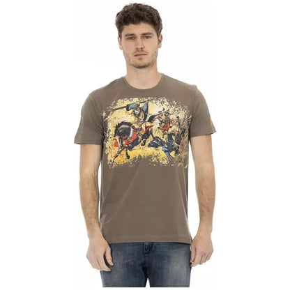 Trussardi Action Brown Cotton Men's T-Shirt