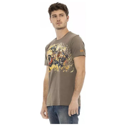 Trussardi Action Brown Cotton Men's T-Shirt