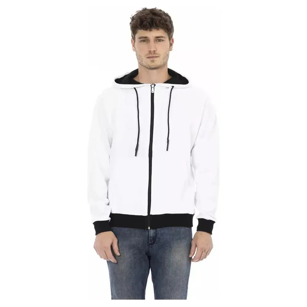 Baldinini Trend White Cotton Men's Hoodie
