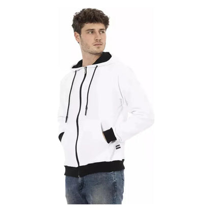 Baldinini Trend White Cotton Men's Hoodie