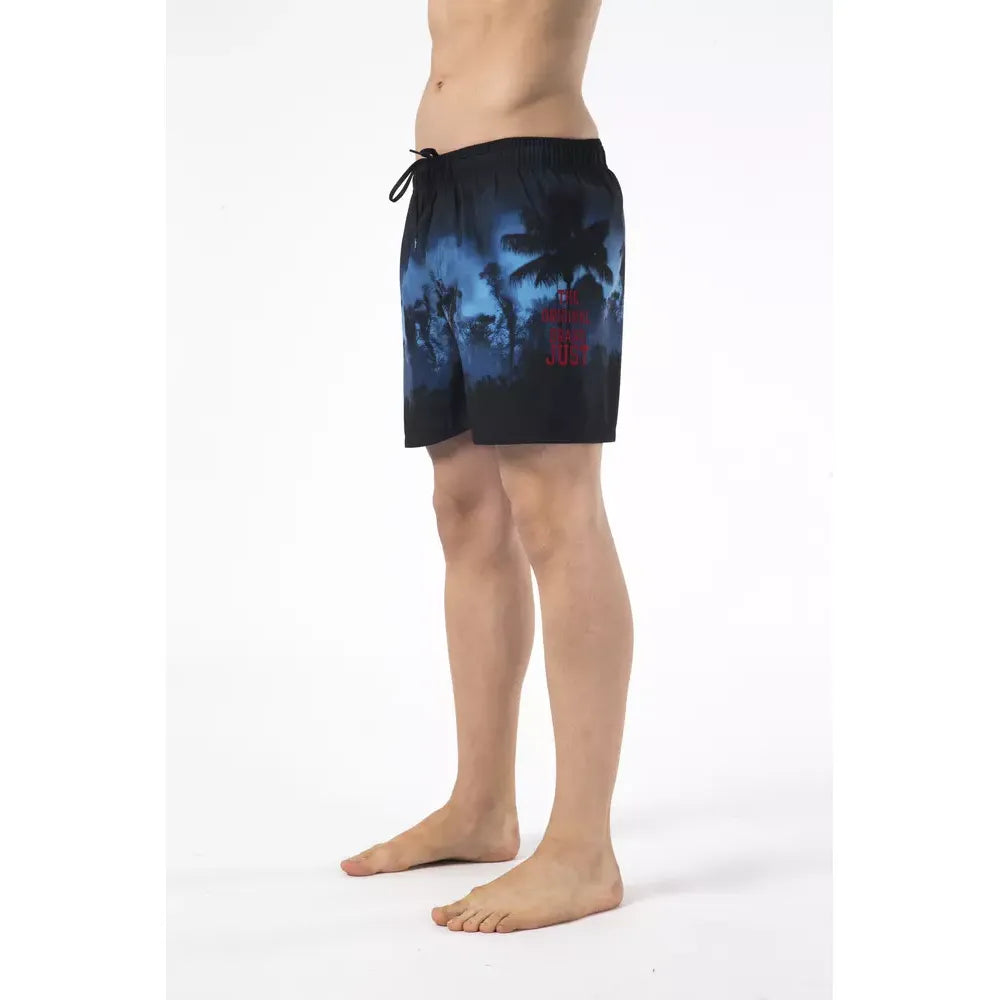 Just Cavalli Black Polyester Men Swim Short