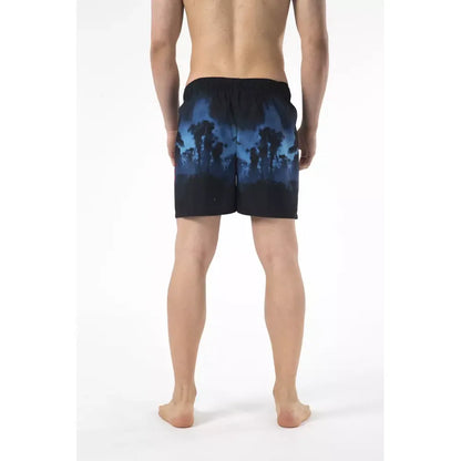 Just Cavalli Black Polyester Men Swim Short