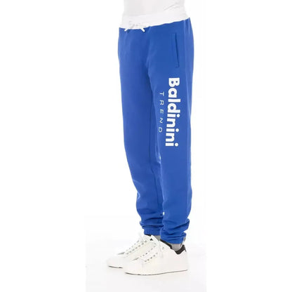 Baldinini Trend Blue Cotton Men Sport Pant