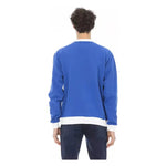 Baldinini Trend Blue Cotton Men Sweater BA-22497-4XL
