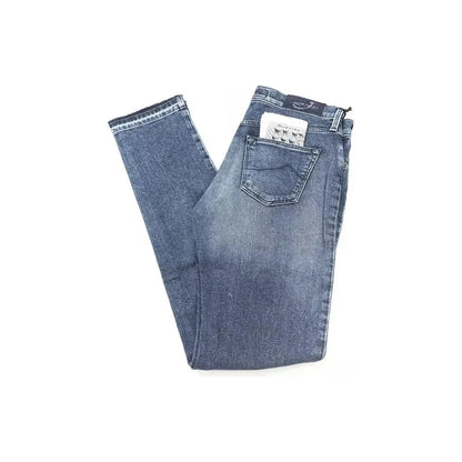 Jacob Cohen Blue Cotton Women Jeans