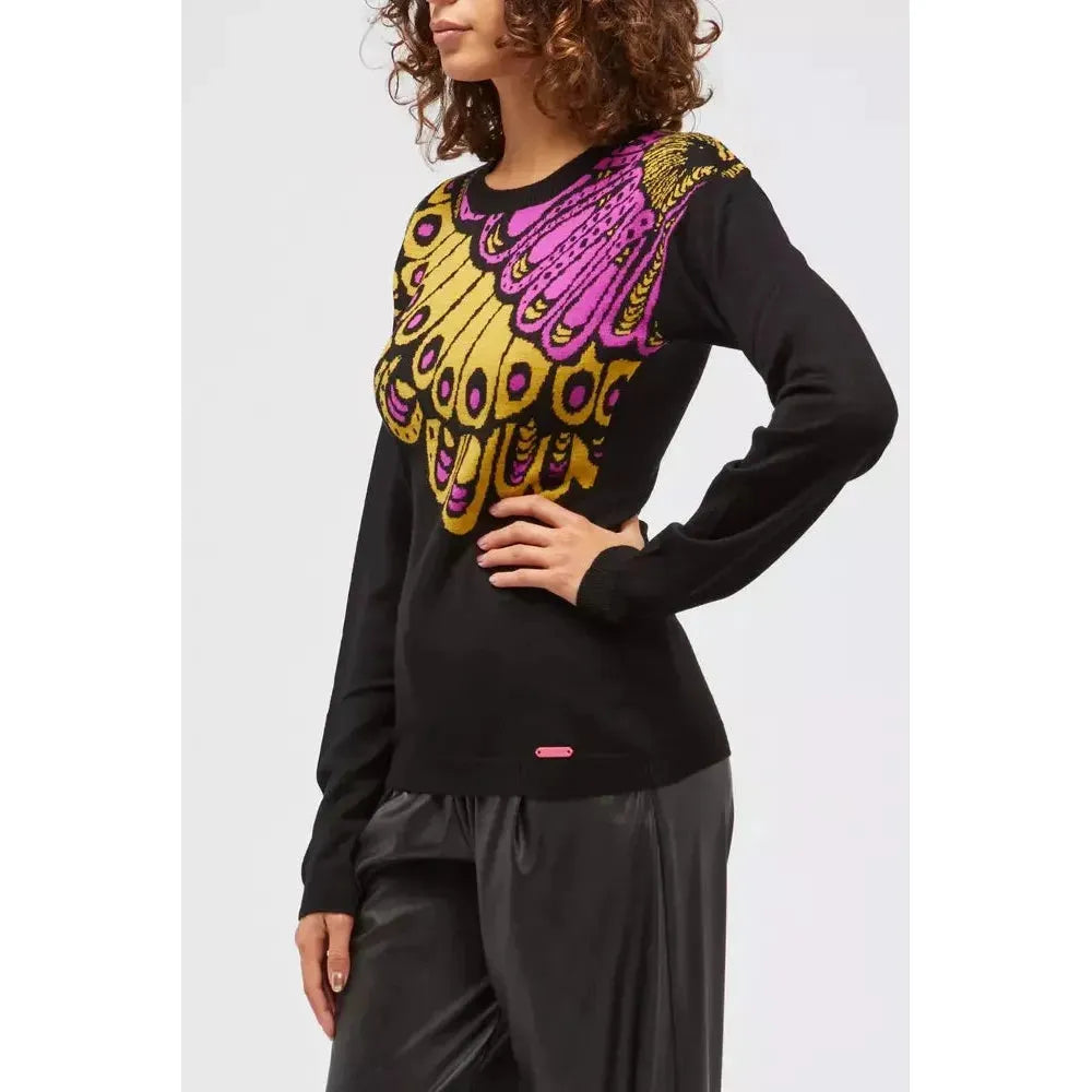 سترة نسائية من الصوف باللون الأسود من كوستو برشلونة