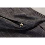 Dolce & Gabbana Elegant Checkered Cotton Pants for Men Dolce & Gabbana Dark Slate Gray