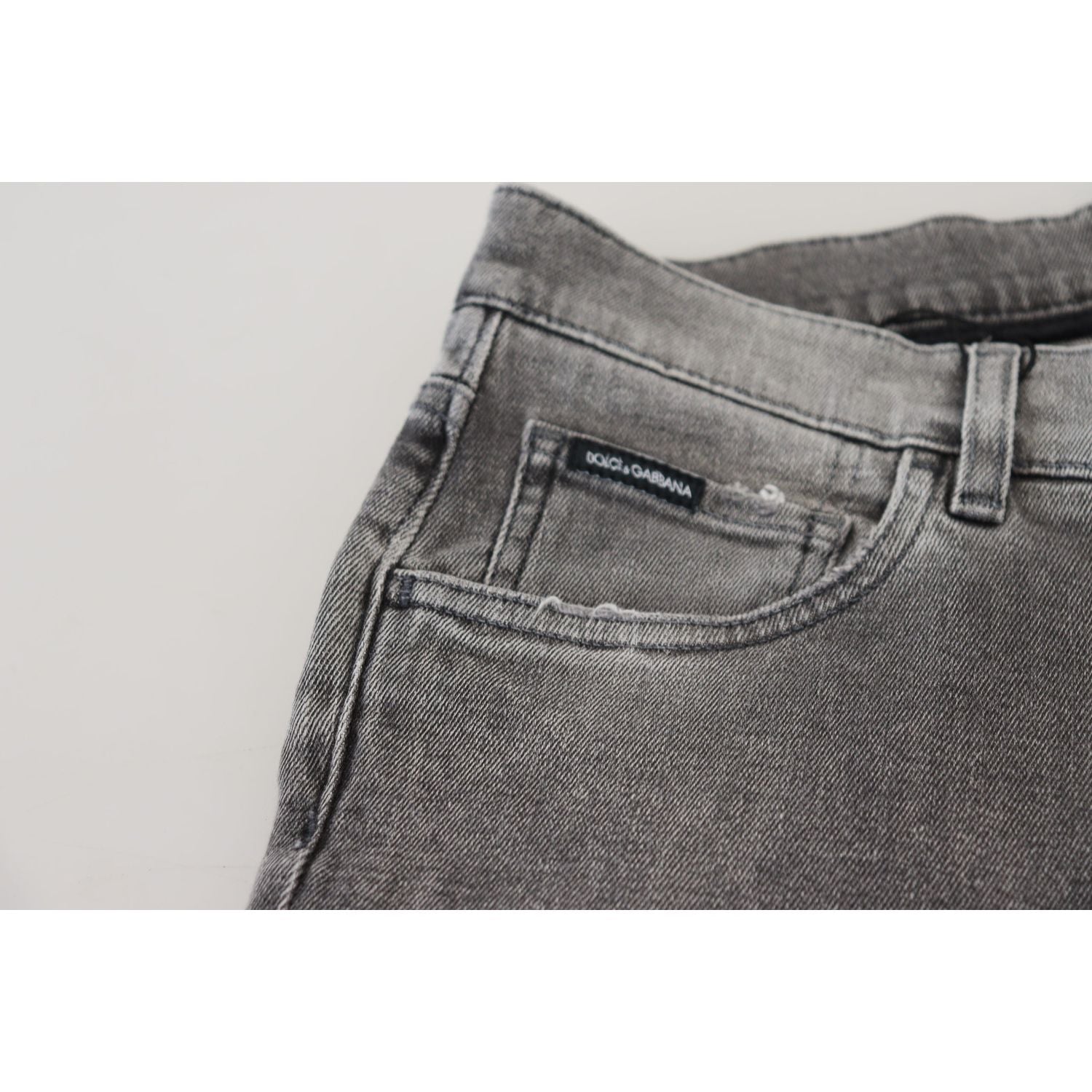 بنطلون جينز رمادي أنيق من دولتشي آند غابانا