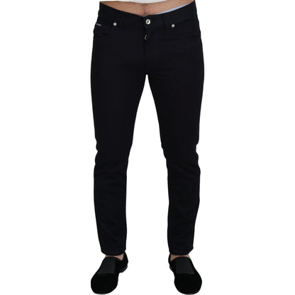 Dolce & Gabbana Black Cotton Skinny Casual Denim Jeans