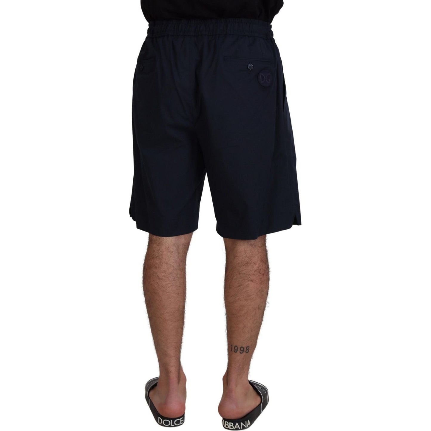 Dolce & Gabbana Blue Bermuda Mid Waist Casual Shorts