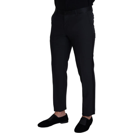 Dolce & Gabbana Black Wool Men Formal Pants PAN74040 - 50