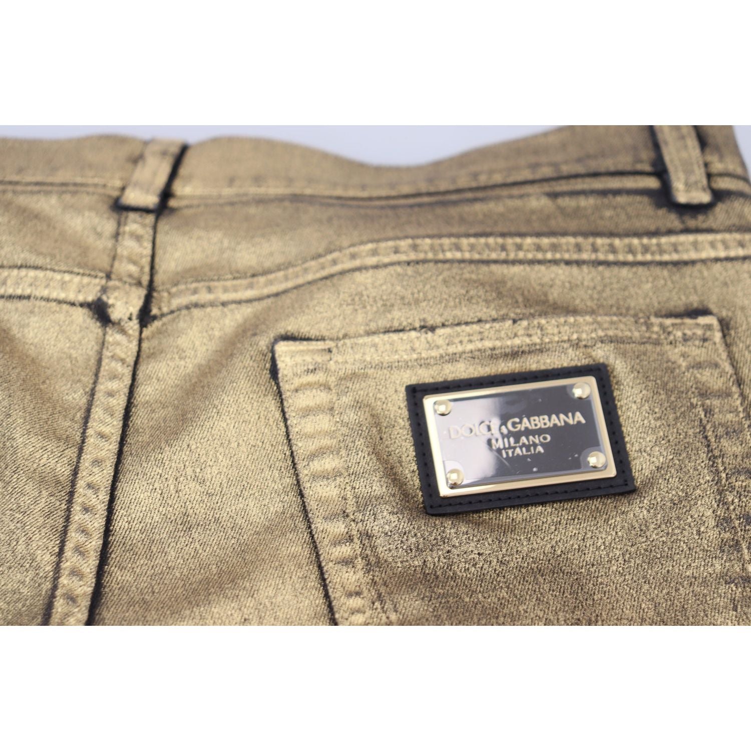 优雅金色牛仔优雅