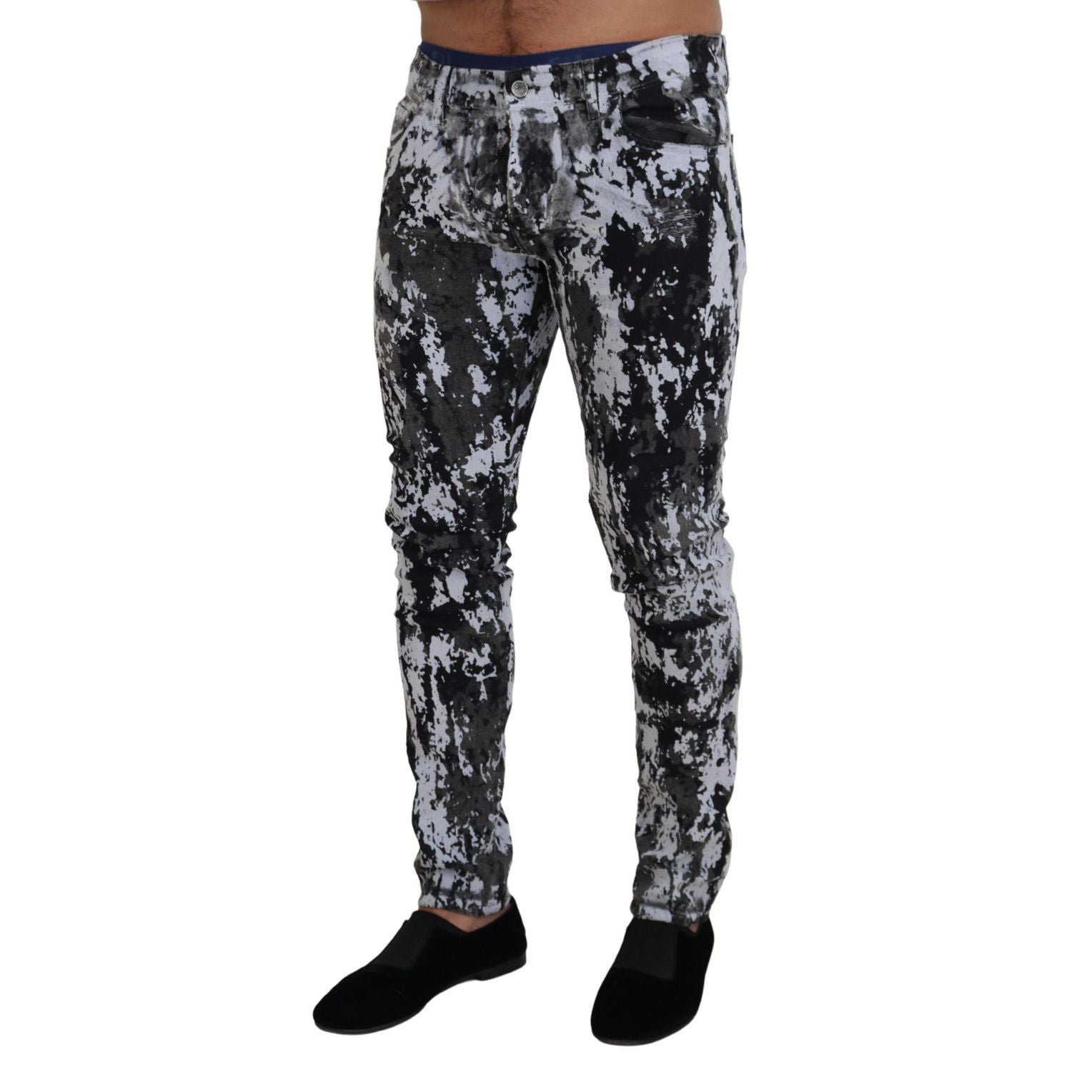 Dolce & Gabbana Multicolor Cotton Tie Dye Skinny Denim Jeans