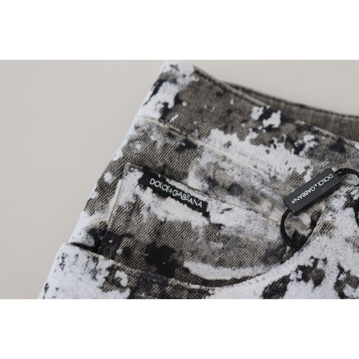 Dolce & Gabbana Multicolor Cotton Tie Dye Skinny Denim Jeans