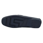 Versace Elegant Navy Blue Calf Leather Loafers 8054712178252