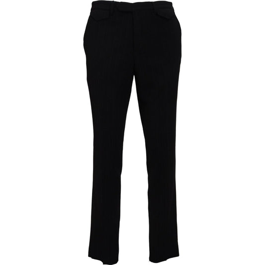 BENCIVENGA Elegant Black Italian Designer Pants BENCIVENGA Black