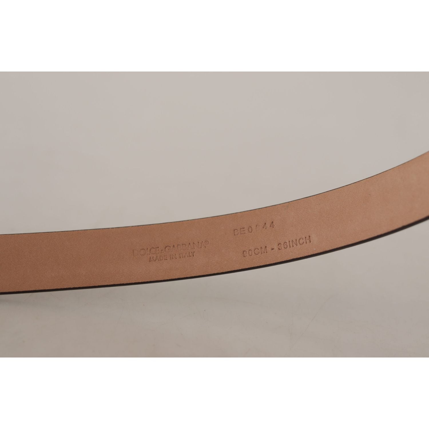 Dolce & Gabbana Black Patent Leather Logo Metal Waist Buckle Belt