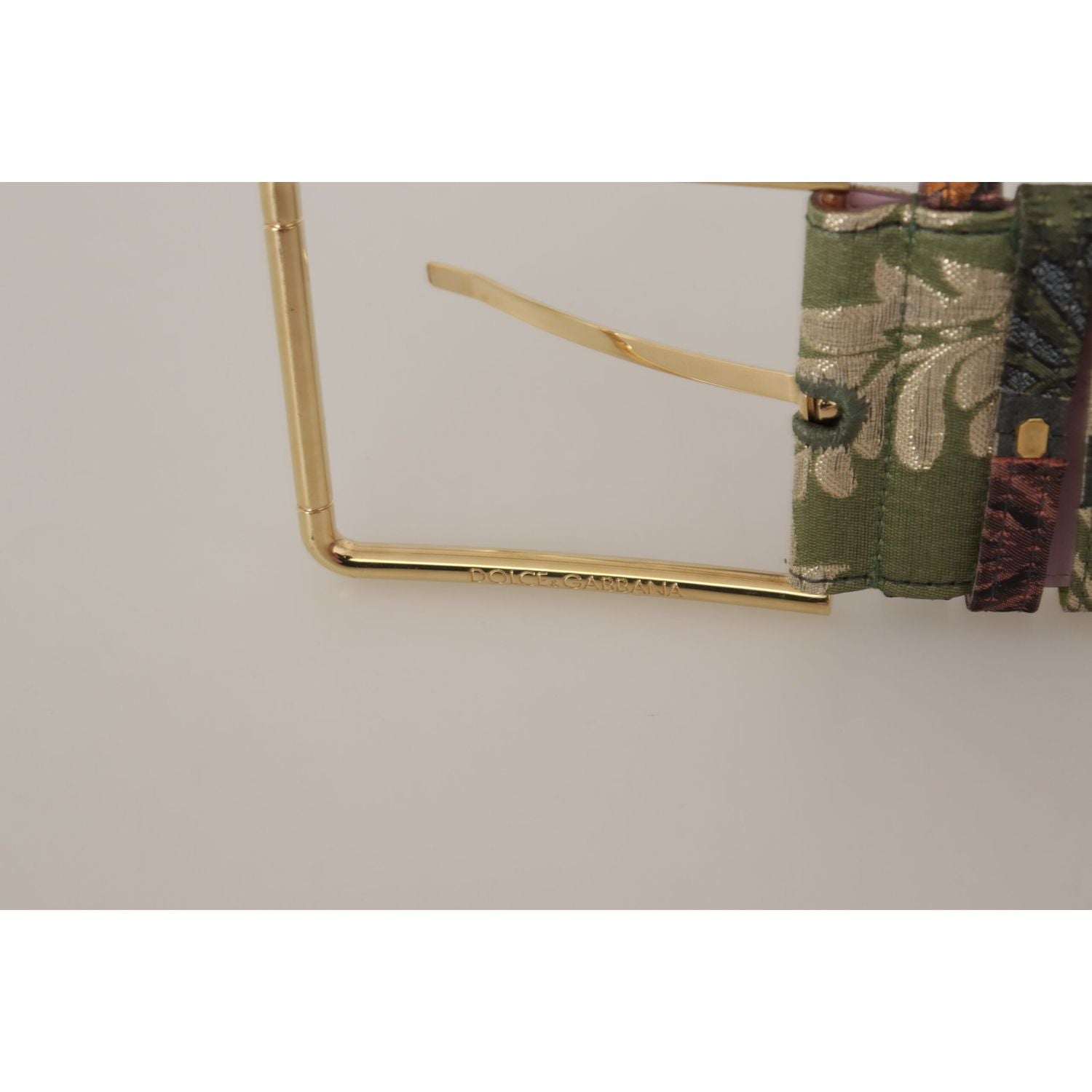 حزام من القماش والجلد متعدد الألوان من دولتشي آند غابانا
