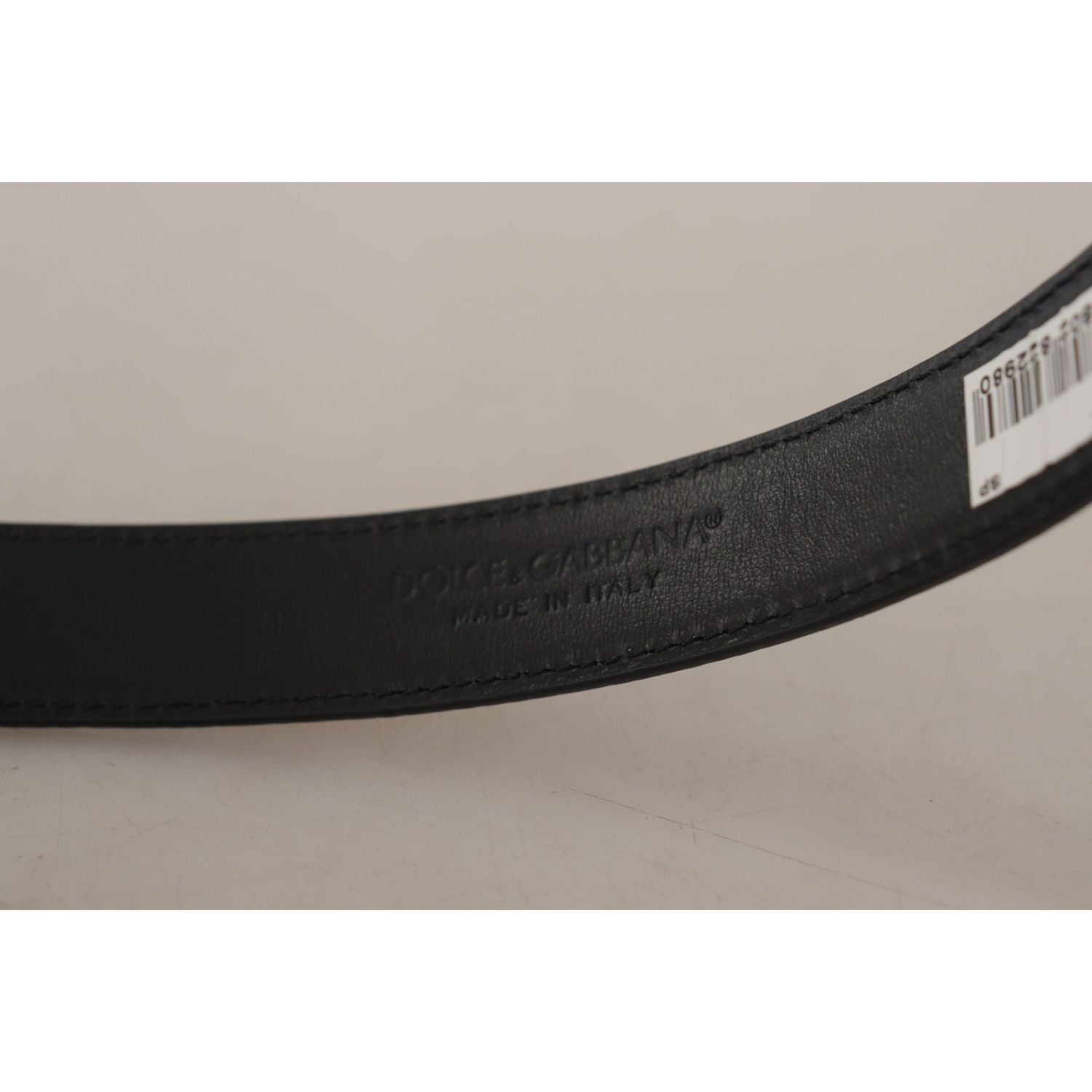 حزام جلدي منقوش عليه شعار دولتشي آند غابانا شيك